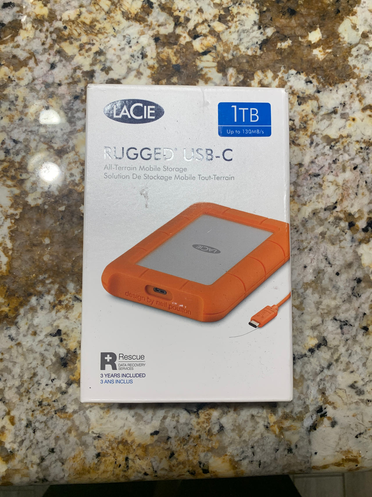 LaCie Rugged USB-C External Hard Drive