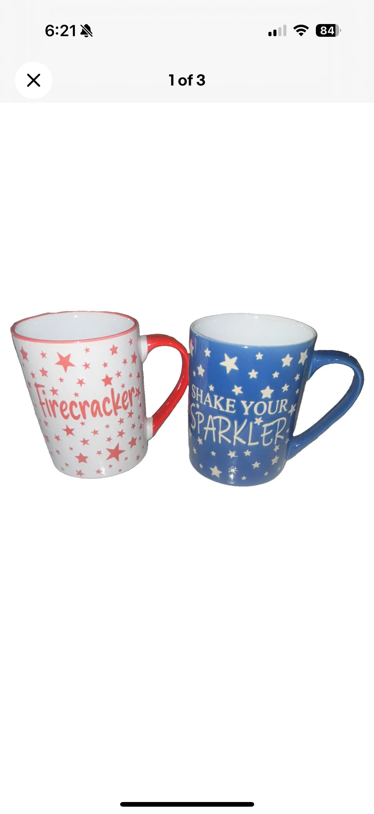 Way to Celebrate! Patriotic Coffee Mug Set