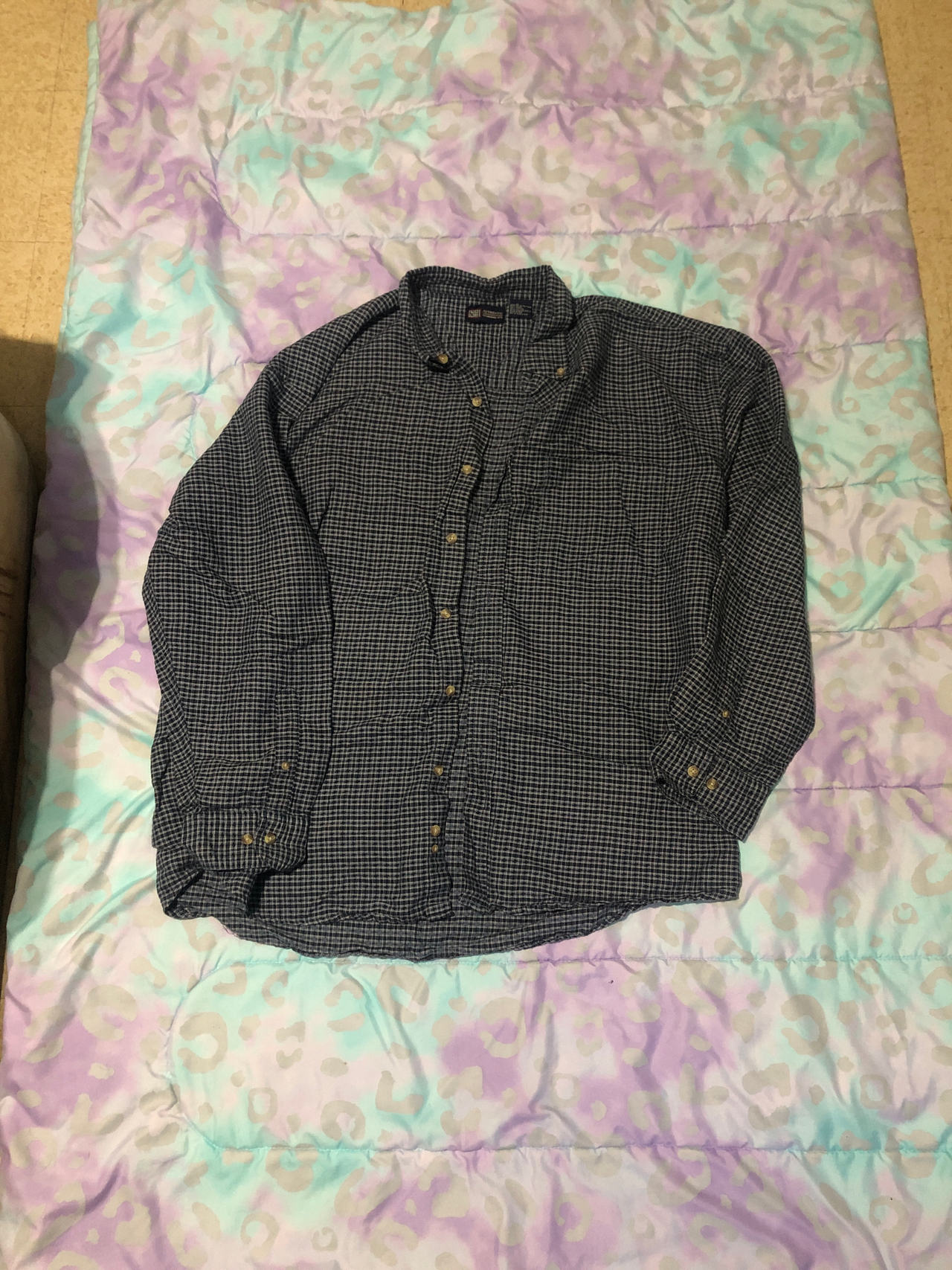 Men's Button-Up Plaid Shirt