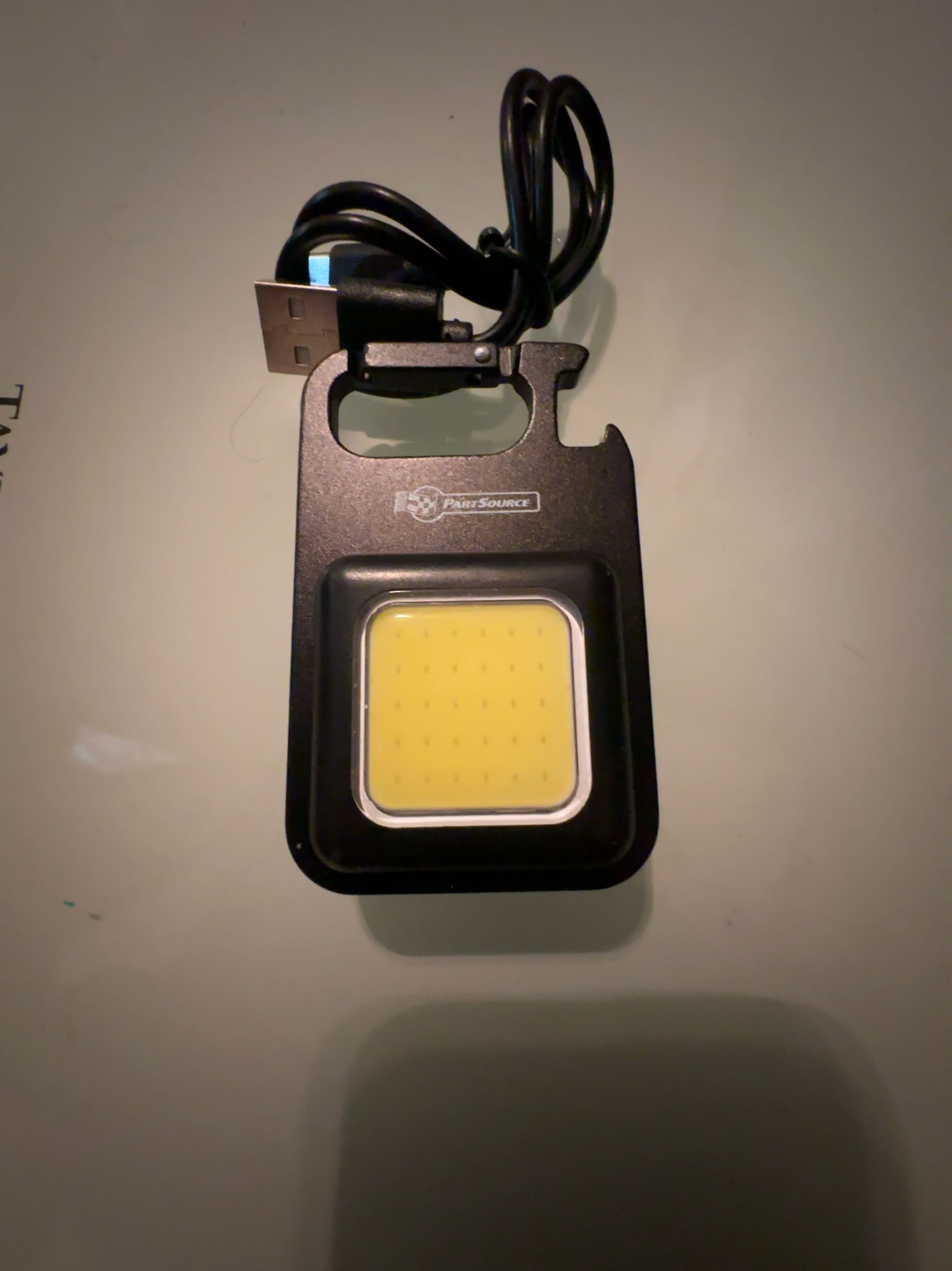 Keychain Mini Flashlight Rechargeable COB with Bottle Opener