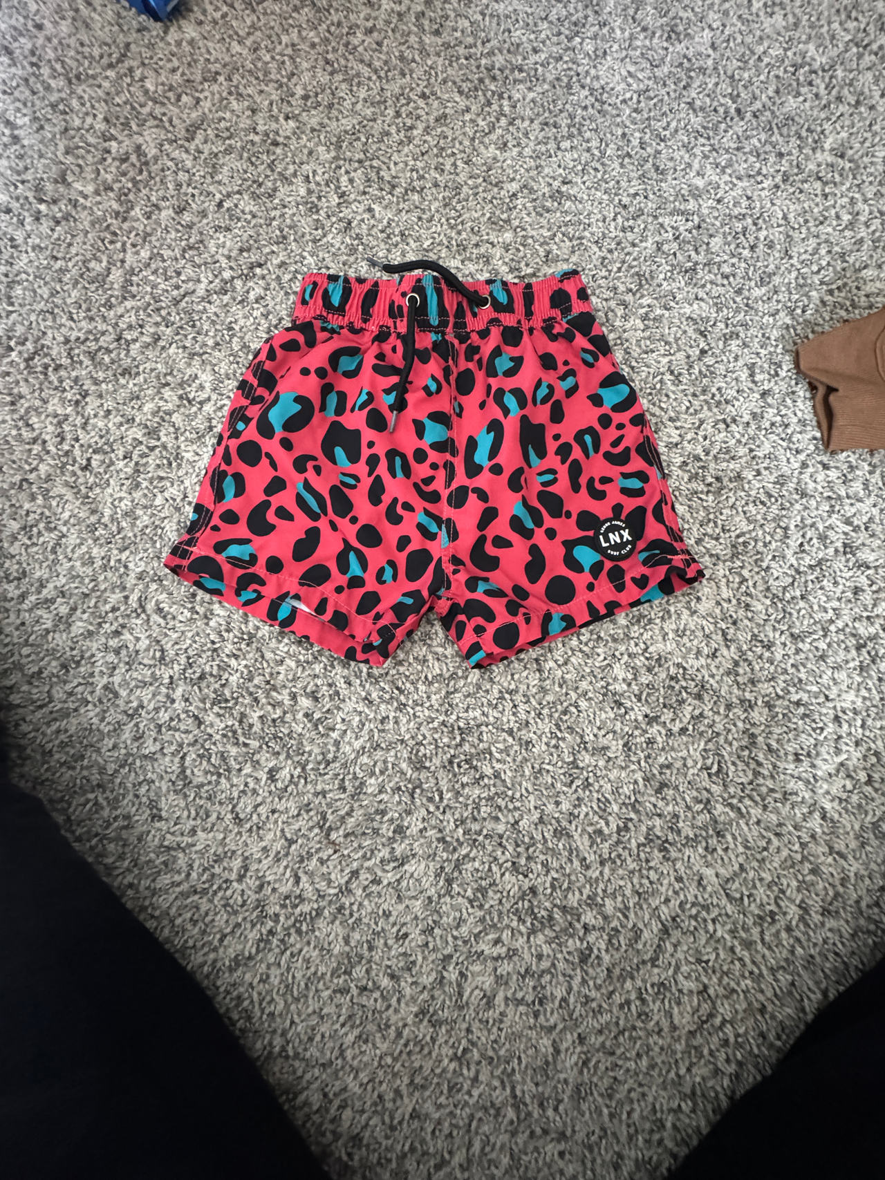 LNX Kids Leopard Print Swim Trunks
