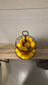 Iron and Wooden Wire 2-Tier Fruit Basket from Threshold ($20) - Image 3