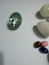 Vintage Stone Egg Collection Crystal Paperweights Decorative Mineral Lot - Image 2