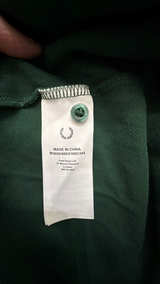 Fred Perry Twin Tipped Polo Shirt Green: Large - Image 5