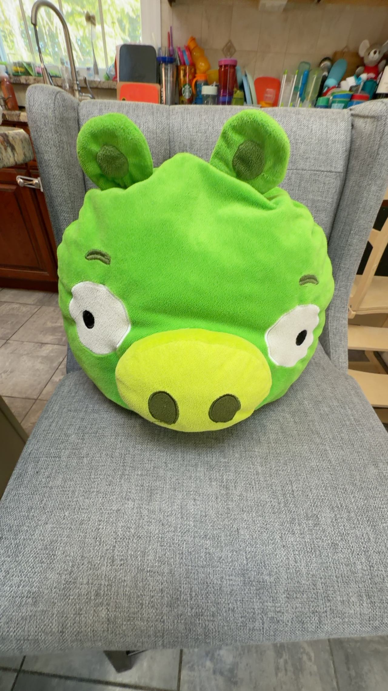 Angry Birds Green Pig Plush Pillow 12"