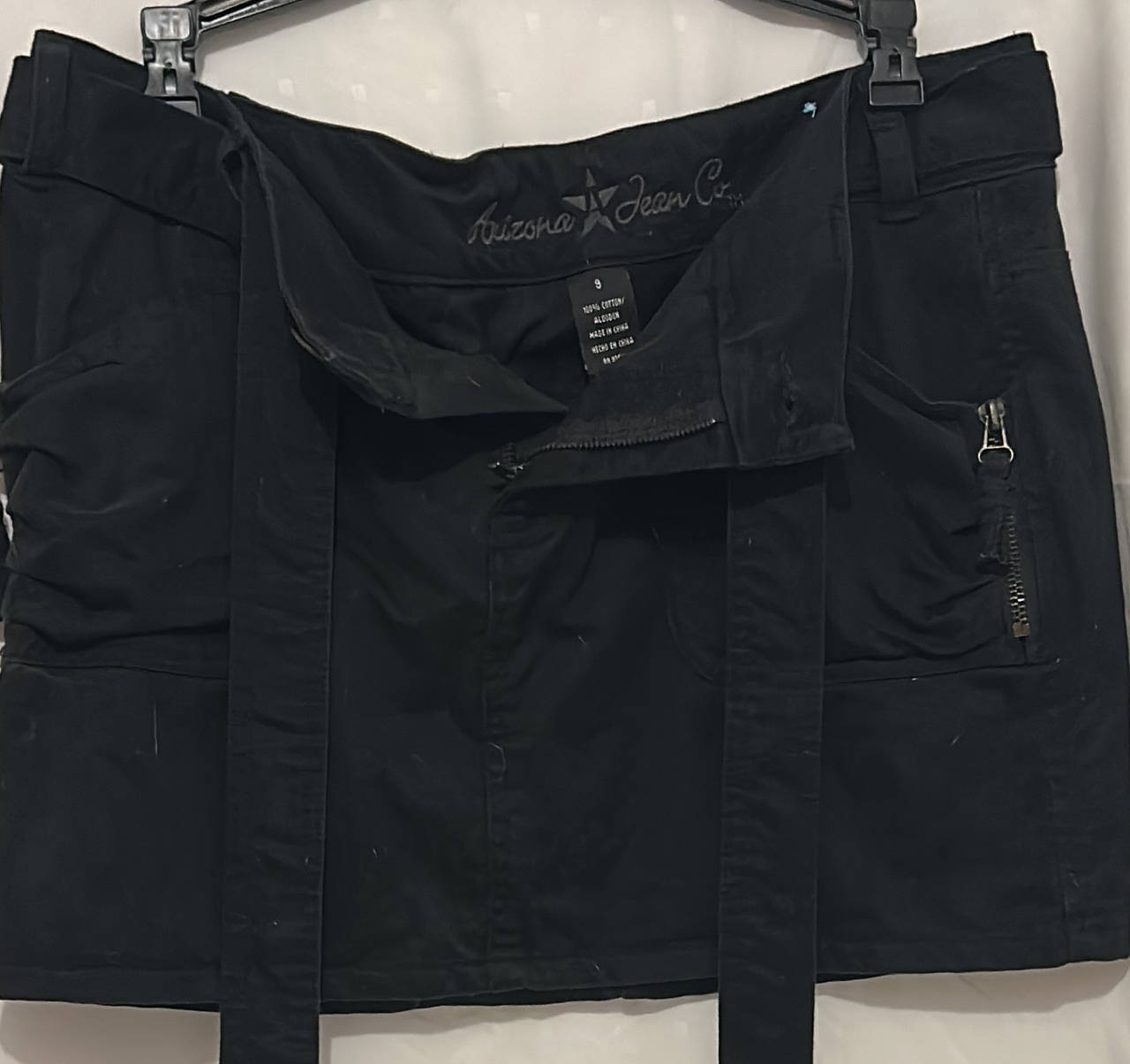 Arizona Jean Co. Black Cargo Mini Skirt
