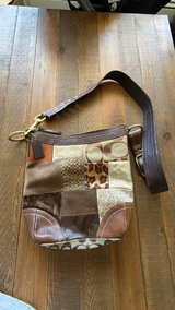 Coach Patchwork Brown Purse - Image 3