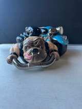 Clay Art Ruff Rider Collectible Vintage Cookie Jar Bulldog Motorcycle 2001 Rare - Image 5