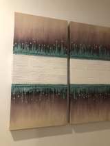 Abstract Textured Wall Art Triptych - Image 2