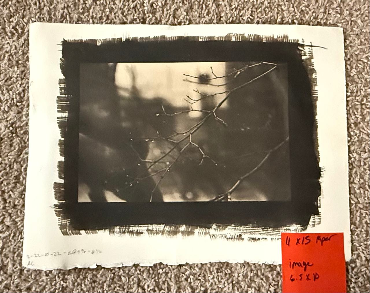 Handmade Black and White Fine Art Print