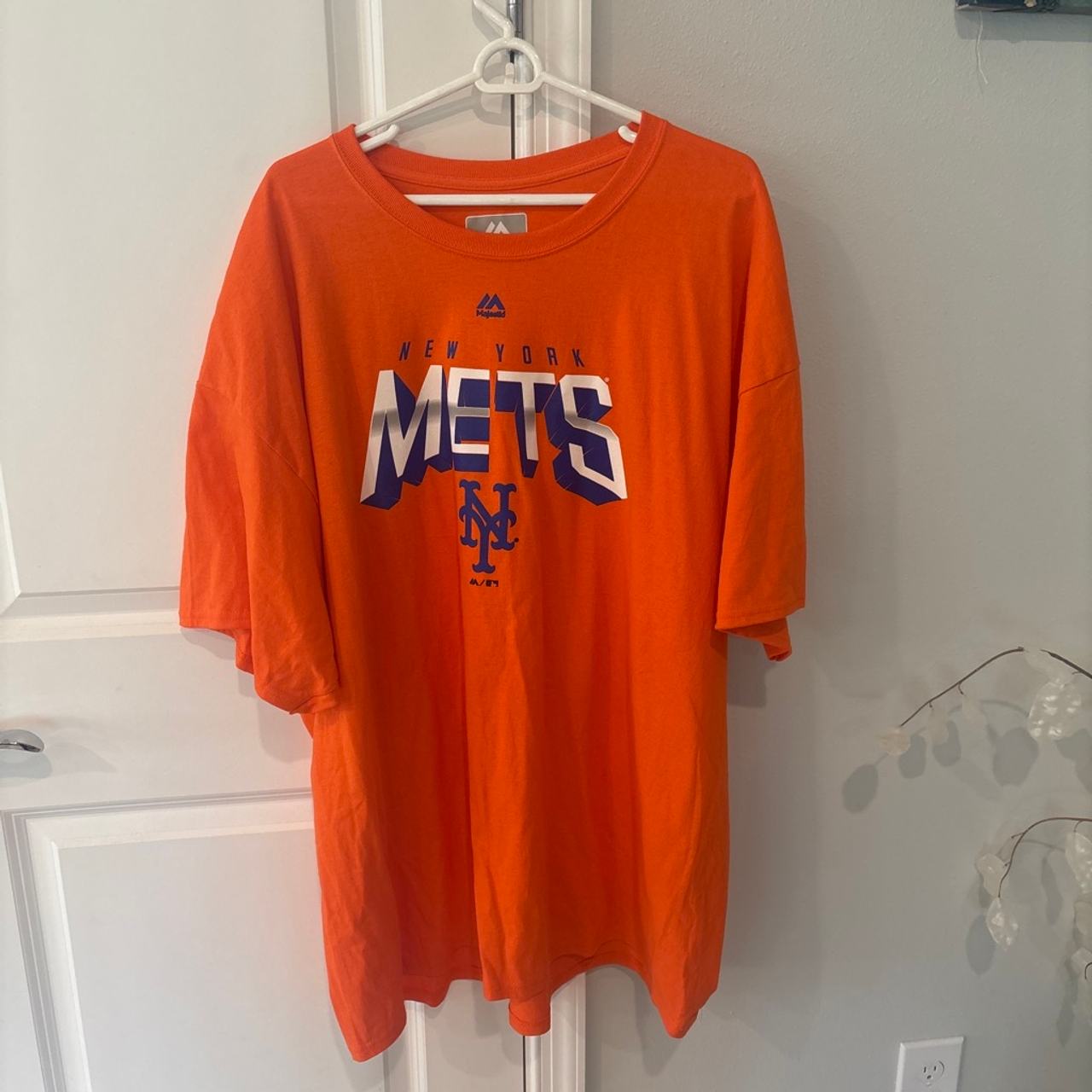 Majestic New York Mets Orange Graphic T-Shirt