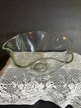 Vintage Ruffled Edge Glass Chip & Dip Bowls - Image 2