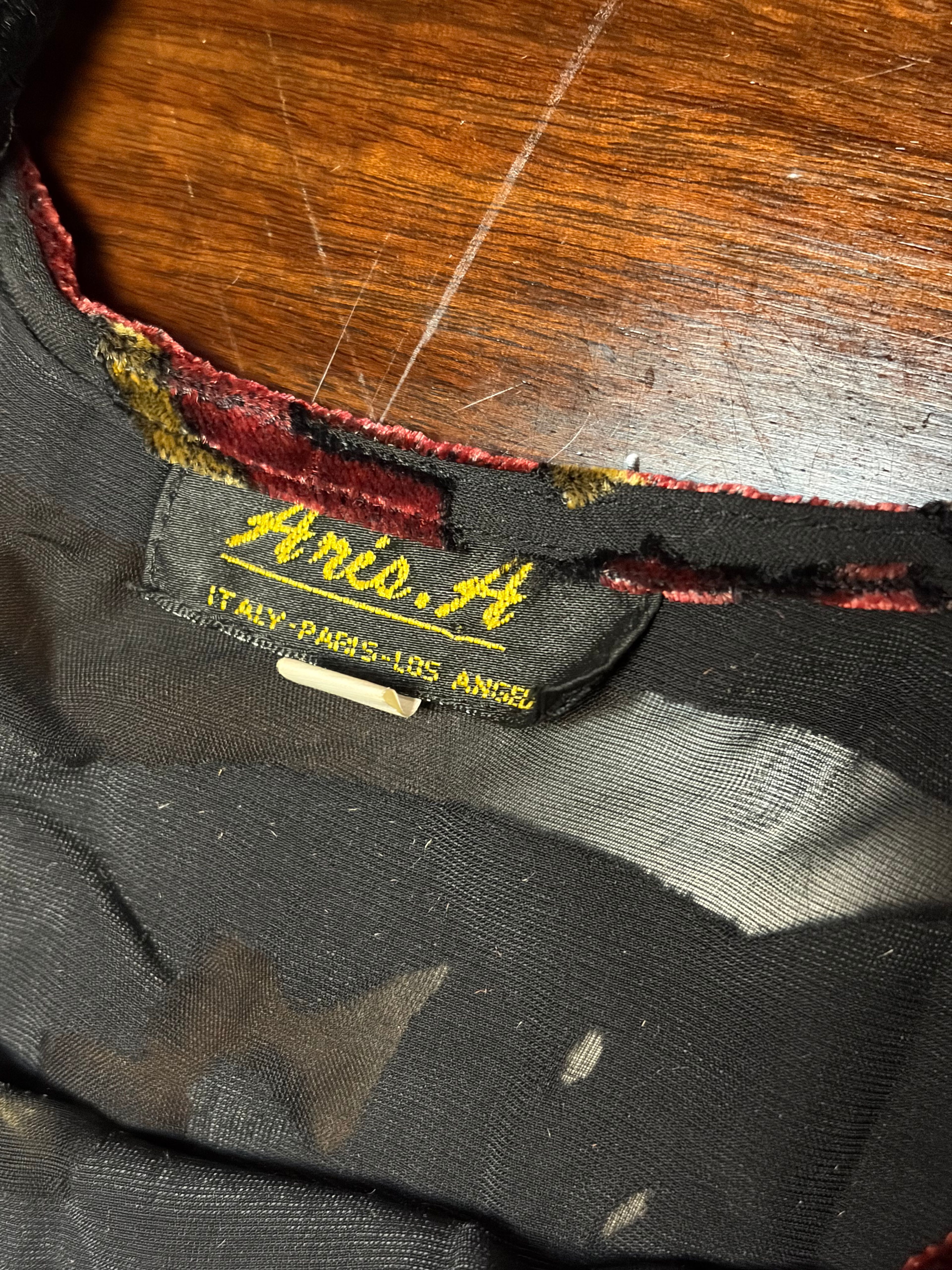 Ariel A Burnout Velvet Slip Dress – Boho Floral Maxi – Italy/Paris/LA - Image 2