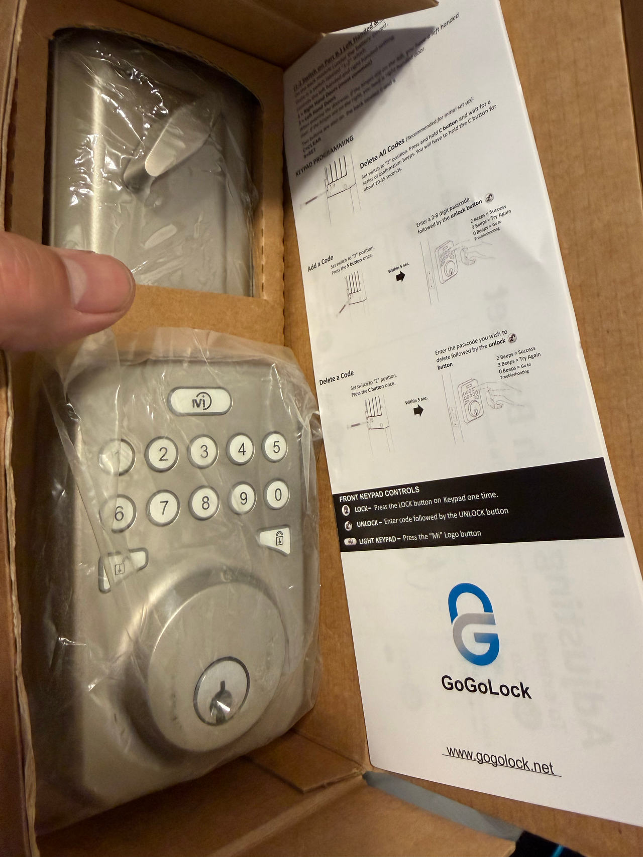 MiLocks DKK-02SN Electronic Deadbolt