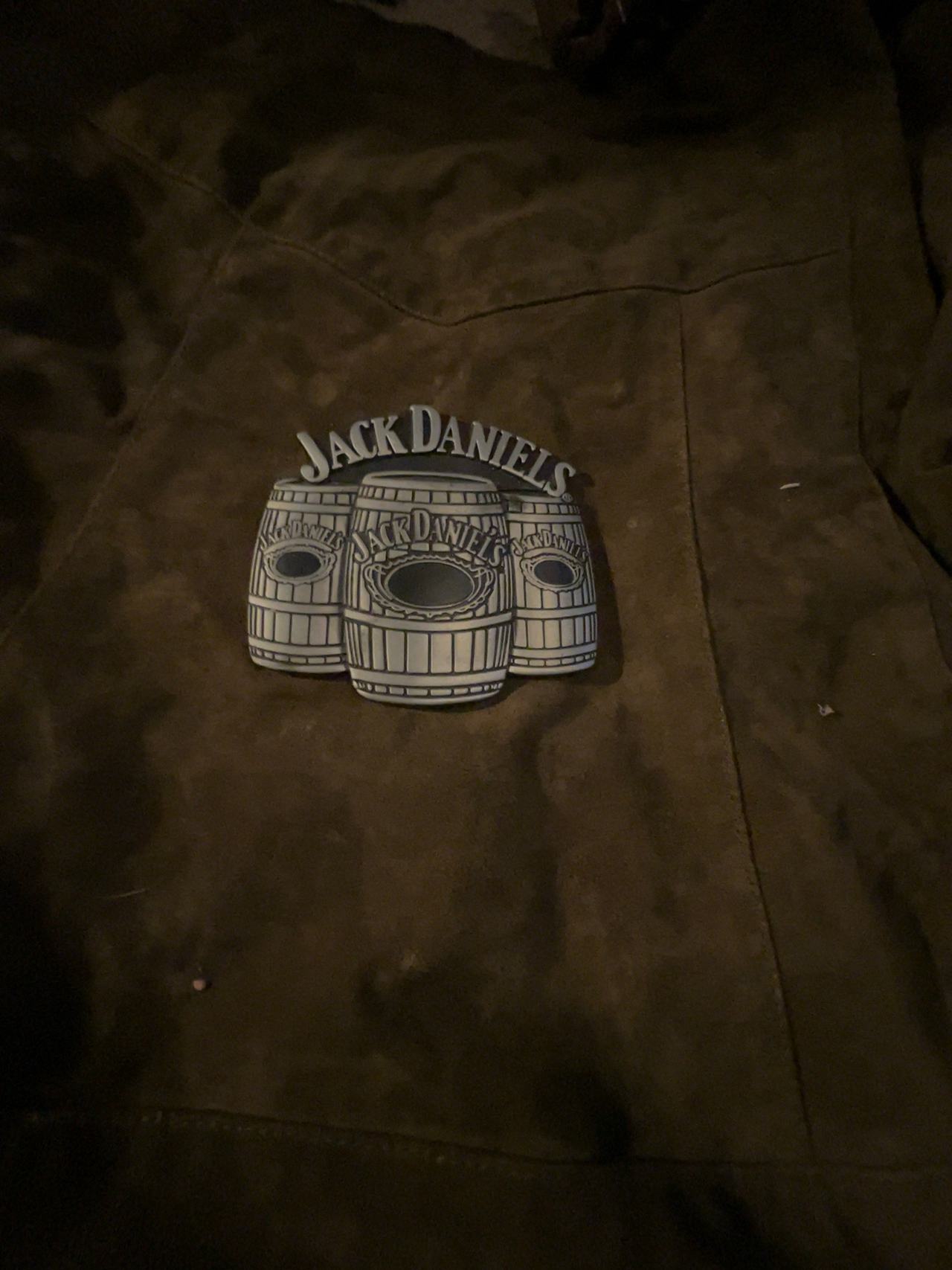 Jack Daniel's Barrel Belt Buckle Silver