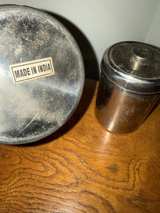 Vintage Stainless Steel Canister Set of 3 - Image 2