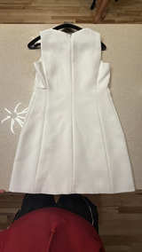 Zara White Sleeveless Dress - Image 2