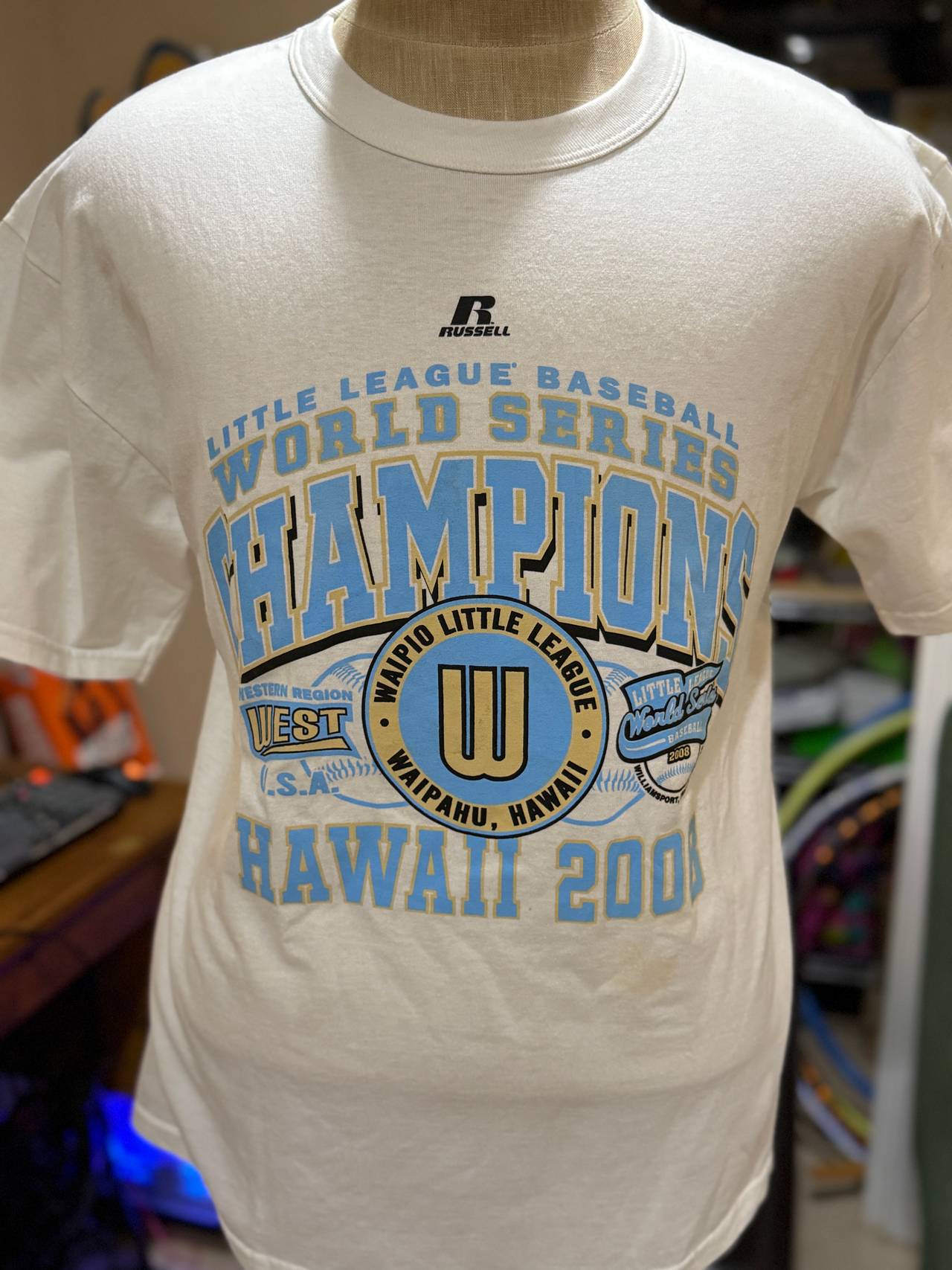 Russell Athletic 2008 Little League World Series Champions Waipio Hawaii T-Shirt