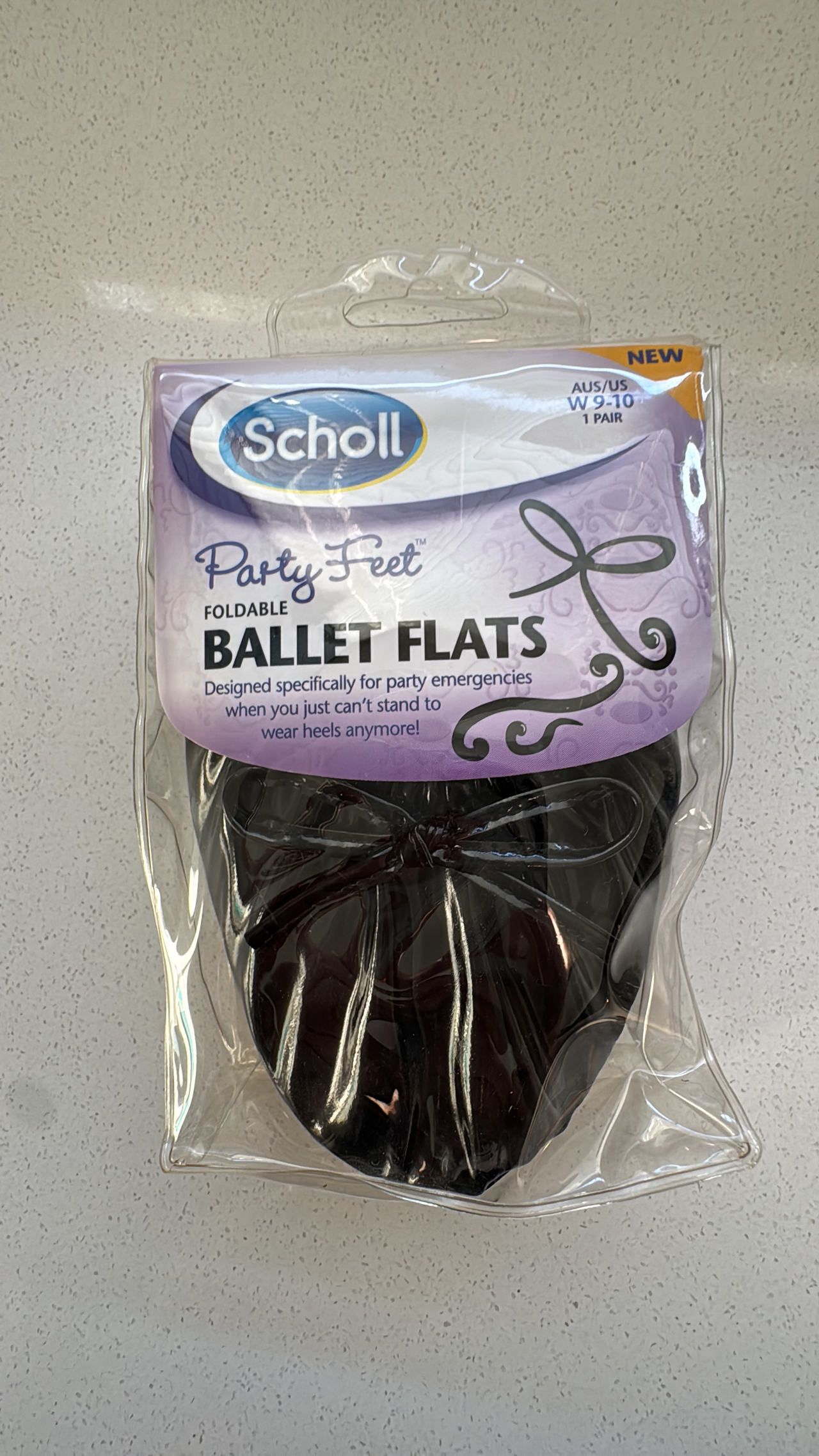 Scholl Party Feet Foldable Ballet Flats