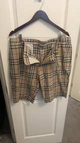Burberry Check Cotton Shorts Sand Beige Size 32 - Image 1