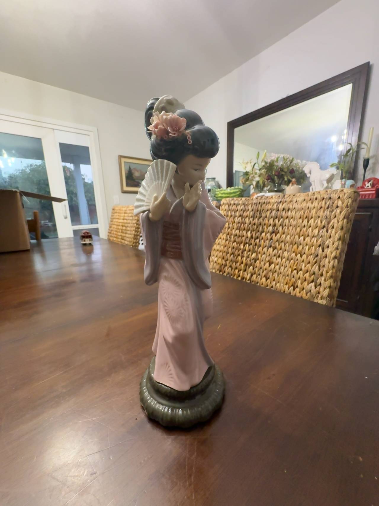 Lladro Porcelain Geisha Girl Figurine 12-inch