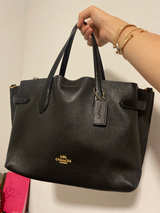 Coach Tatum Tote with Snake Embossed Leather Detail - Image 1
