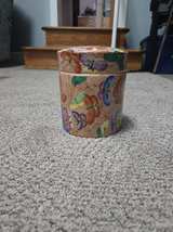 Vintage Chinese Butterfly Porcelain Tea Caddy Jar - Image 2