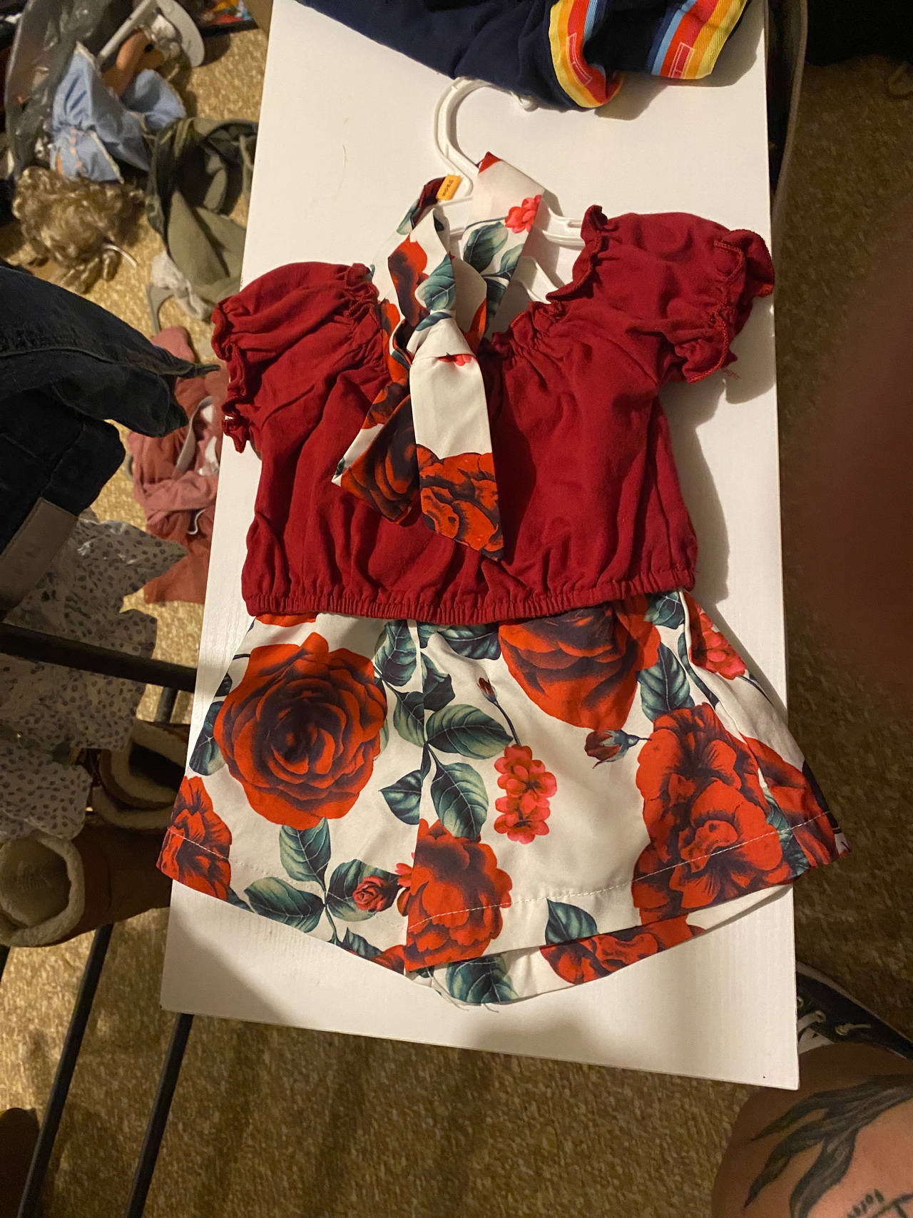 Toddler Girl Floral Outfit Set