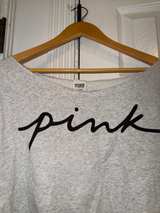 Victoria's Secret Pink Everyday Lounge Off-The-Shoulder Sweatshirt Medium - Image 4