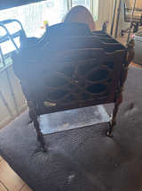 Antique Wooden Magazine Rack - Image 1