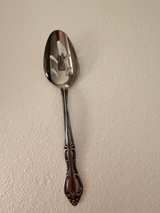 Hampton Court Stainless Steel Flatware Serving Piece Slotted Spoon - Image 3