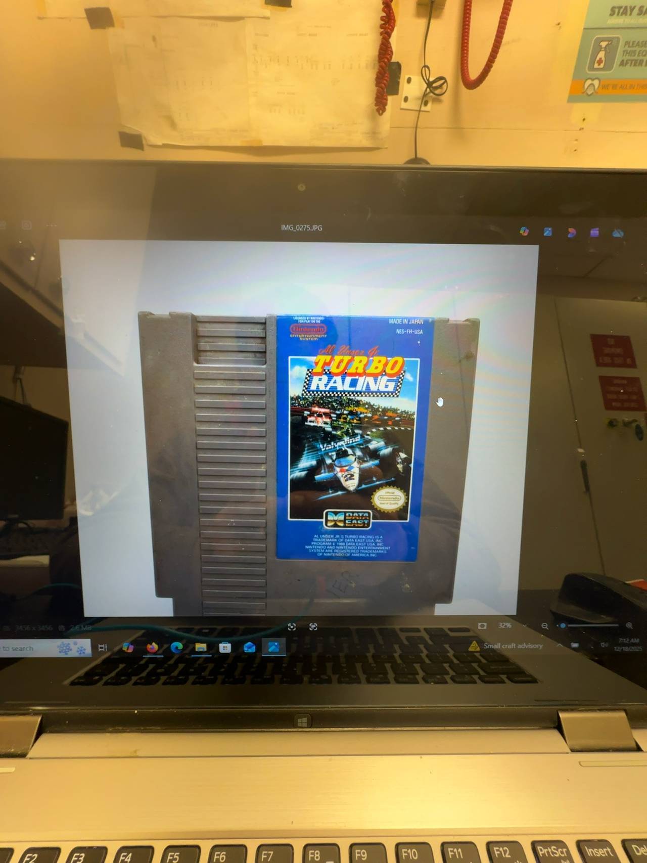 Al Unser Jr. Turbo Racing NES Cartridge