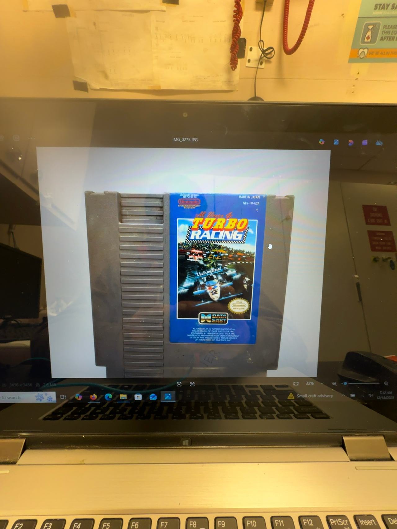 Al Unser Jr. Turbo Racing NES Cartridge