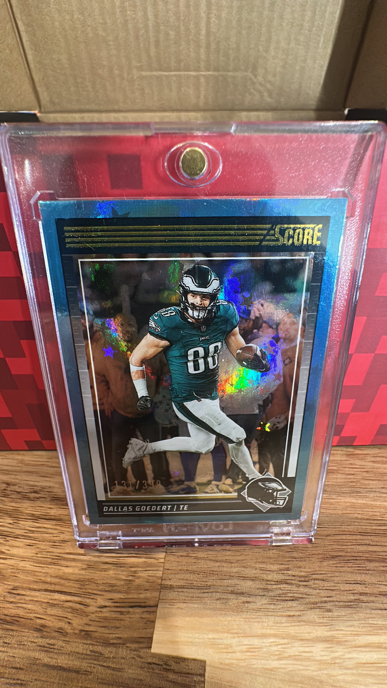 2022 Panini Score Dallas Goedert Blue Parallel #168 /399