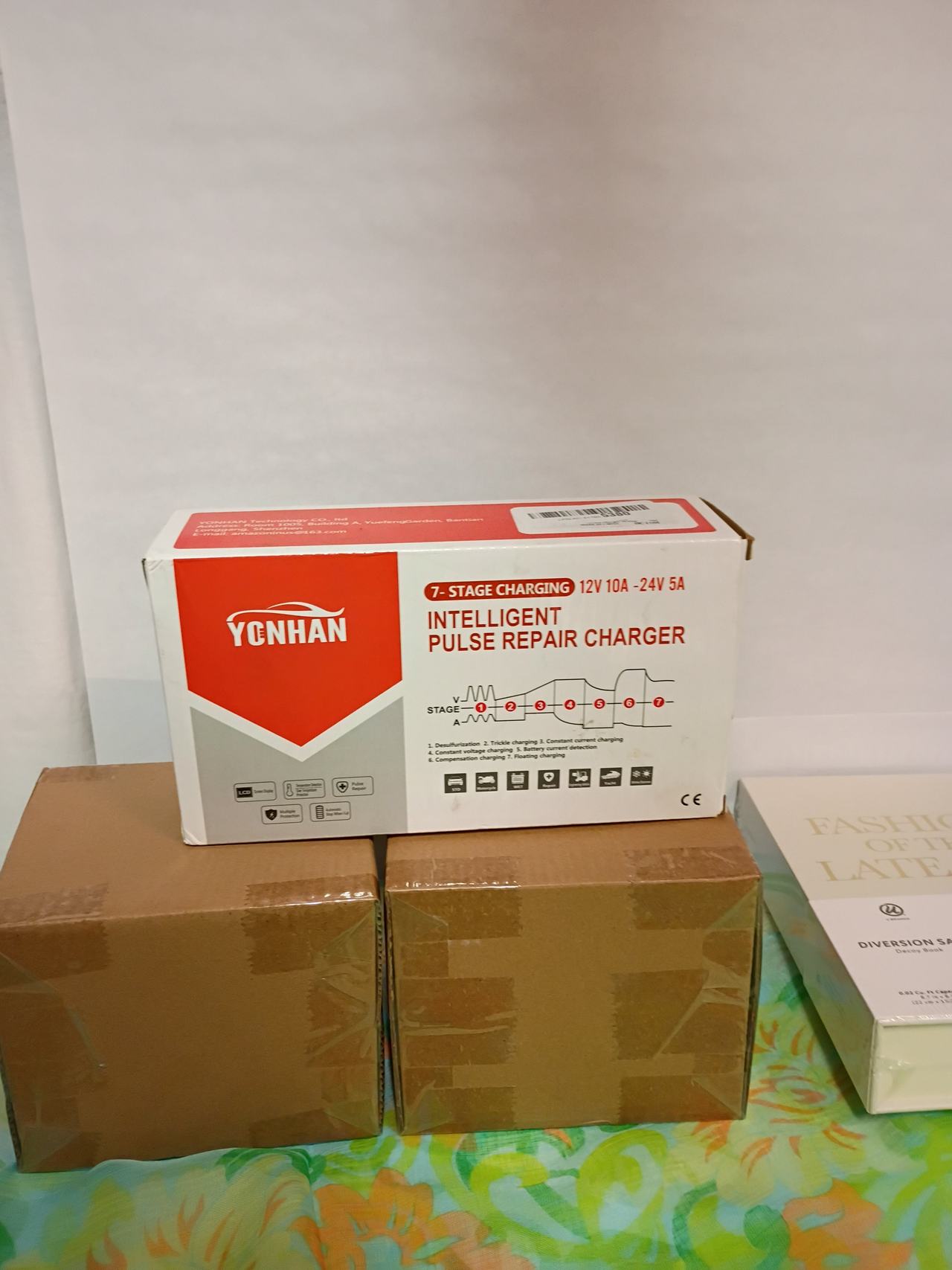 YONHAN 12V/10A 24V/5A Intelligent Pulse Repair Charger