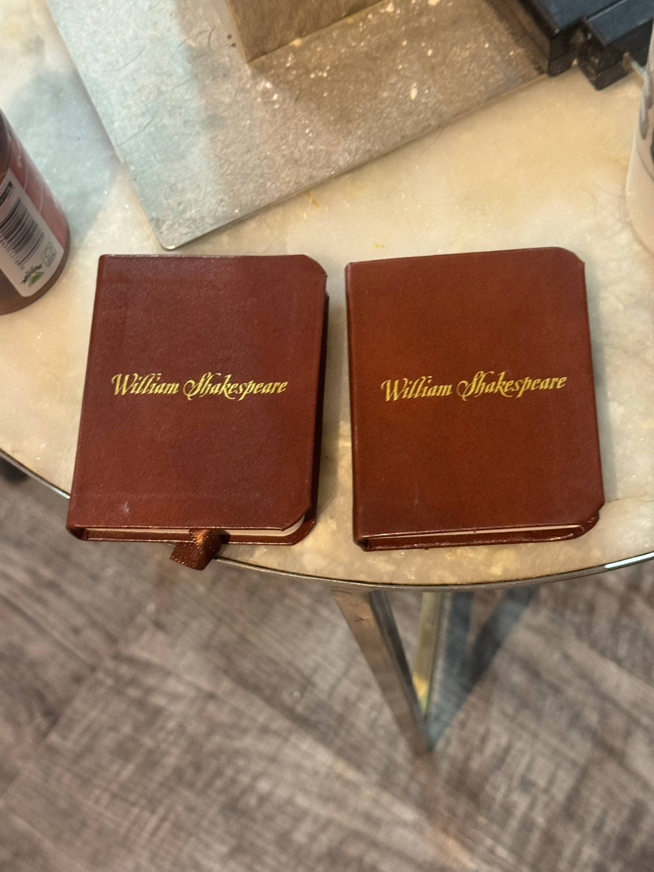 Levenger Press Miniature William Shakespeare Leather Bound Books