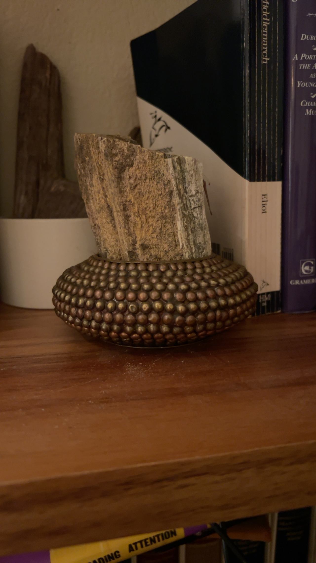 Urban Trends Stoneware Elliptical Bellied Vase Bronze