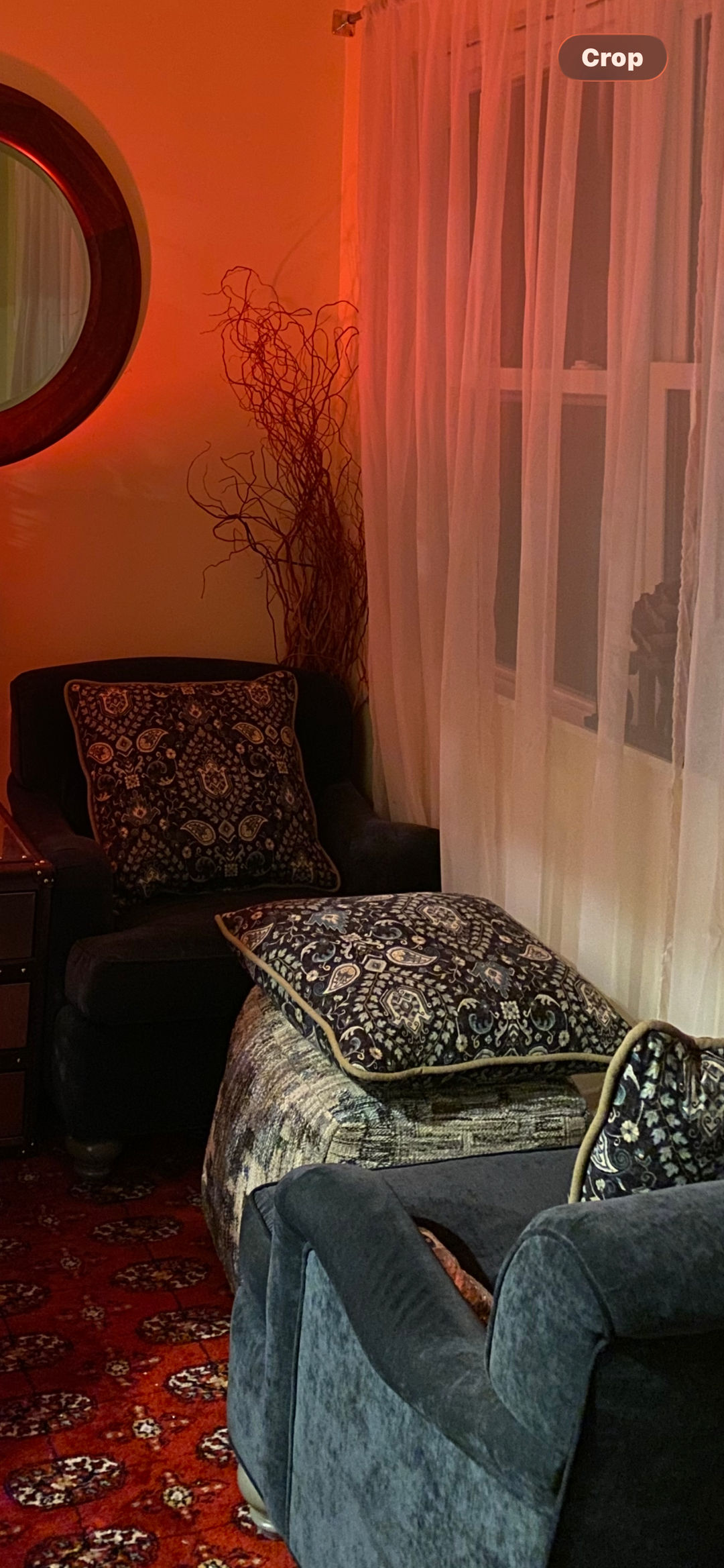 Velvet Armchair Set ( 2 armchairs , many throw pillows to choose from - $xtra$ )