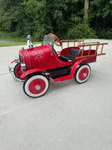 American Retro 1932 Ford Fire Truck Pedal Car - Image 1