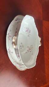 Bavaria Limoges Pink Floral Gravy Boat - Image 4