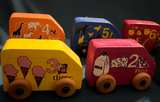 Wooden Number Learning Toy Cars - Image 4