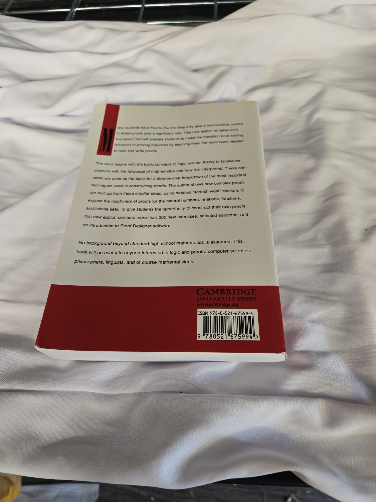 How To Prove It: A Structured Approach, Second Edition by Daniel J. Velleman