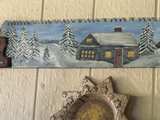 Vintage Hand Painted Crosscut Saw Blade Art - Image 3