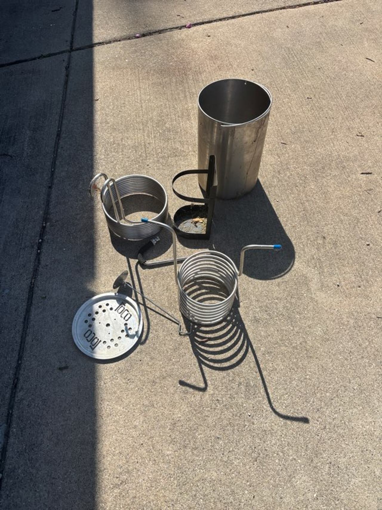 Homebrewing Wort Chiller and Brew Kettle Set