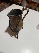 Vintage Copper Tripod Pitcher with Swing Handle - Image 2