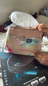 GUESS Floral Logo Print Satchel Bag - Image 2