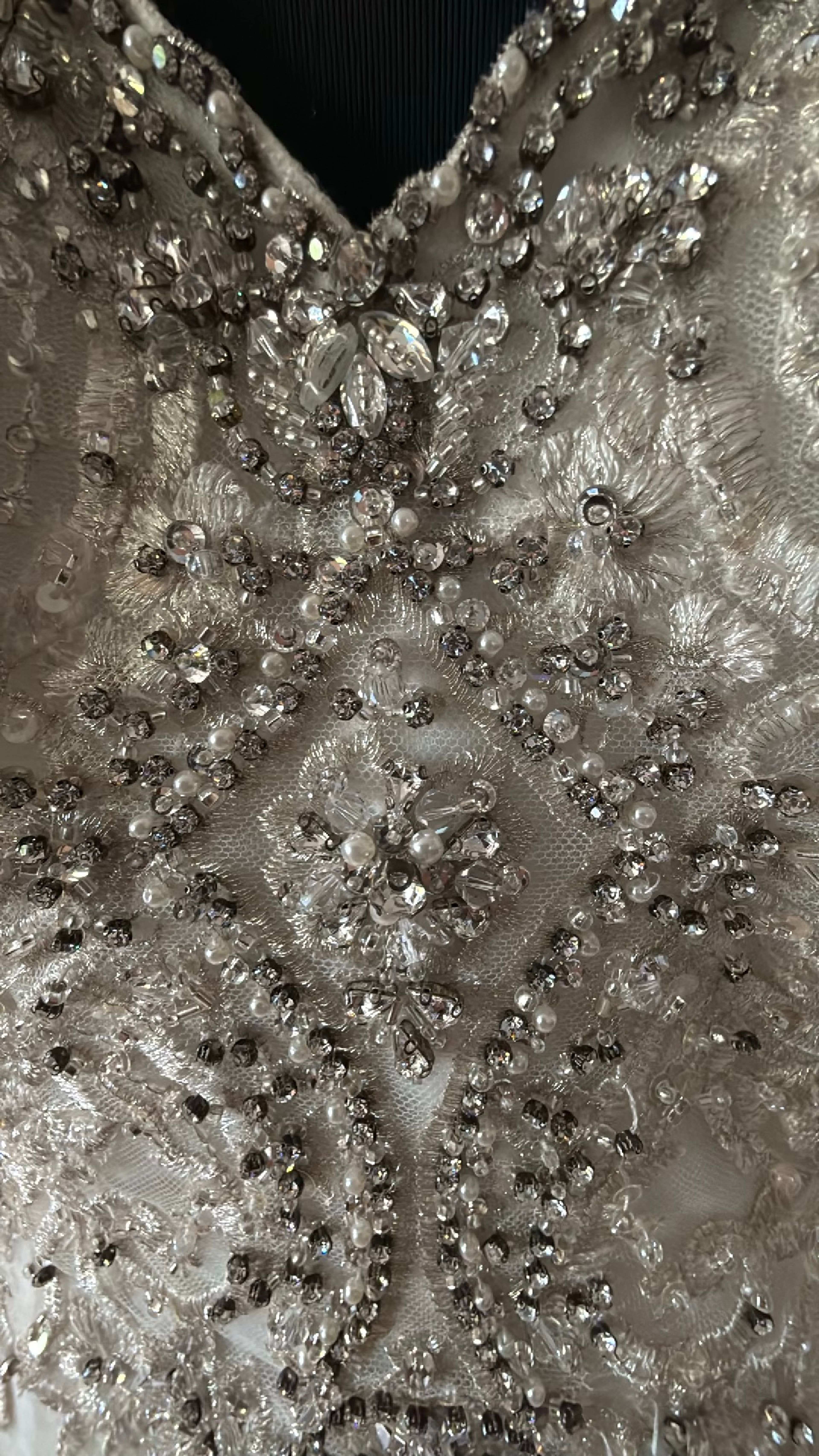 Beaded Mermaid Wedding Dress size 4-6 - Image 3