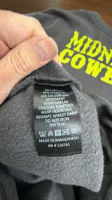 Love for Humanity Couture Midnight Cowboy Austin Texas Skeleton Crewneck Large - Image 6