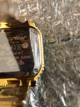 Cartier Santos Large 40mm Yellow Gold Iced Out Watch - Image 2