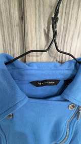 H by Halston Blue Moto Jacket women’s size 4 - Image 2